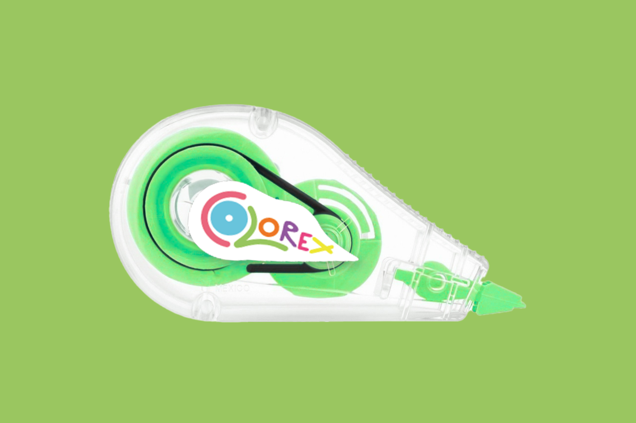 Corrector en cinta verde – Color-ex
