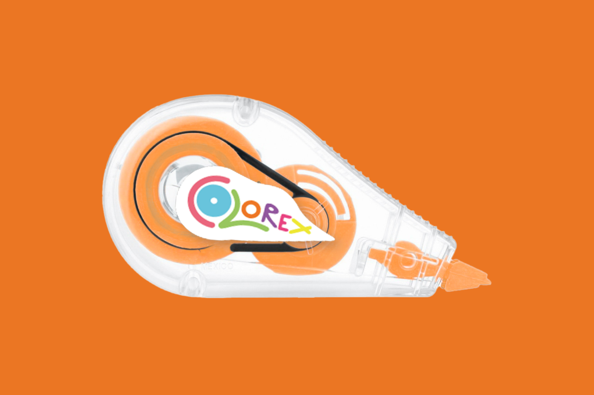 Corrector en cinta naranja – Color-ex