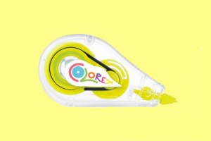 Corrector en cinta amarillo pastel – Color-ex